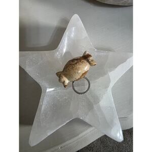 White Selenite Crystal Star Bowl- Healing Negativity